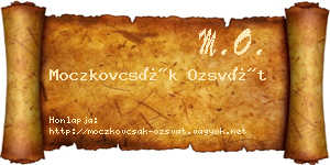 Moczkovcsák Ozsvát névjegykártya